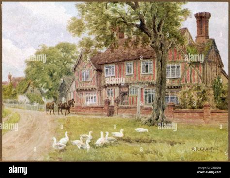 Farmhouse In Suffolk Stock Photo Alamy