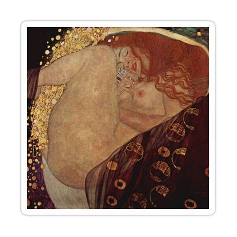 Danaë by Gustav Klimt Art Nouveau Symbolism Sticker for Sale by