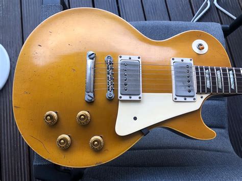 Gibson Les Paul Standard 1957 Goldtop Guitar For Sale Denmark Street