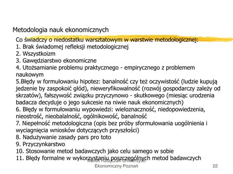 Ppt Metodologia Nauk Ekonomicznych Powerpoint Presentation Free