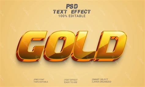 Gold Luxury 3d Font Style Effect Photoshop Premium Psd File