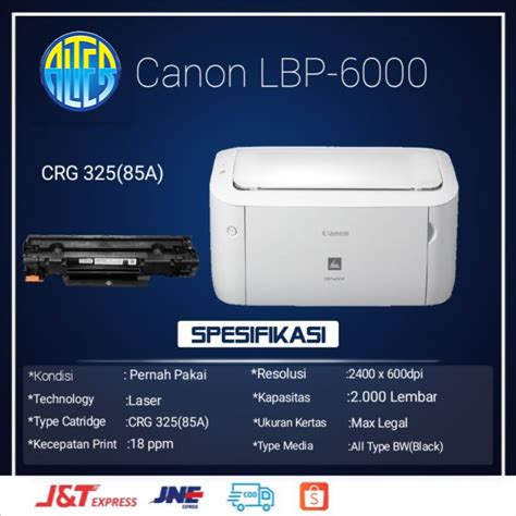 Jual Printer Canon Lbp 6000 Monochrome Shopee Indonesia