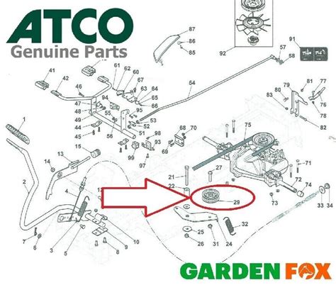 Genuine Atco Rider 27h Ride On Transmission Tensioner Pulley