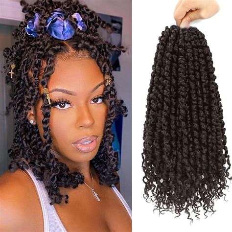 9 Packs Passion Twist Crochet Hair 10 Inch Pre Twisted Passion Twist Hair Pre