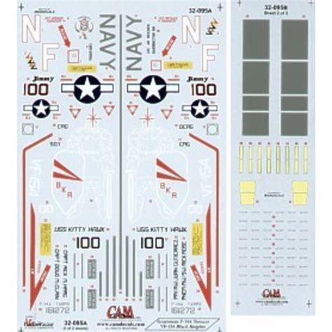 Décal Cam Décal Grumman F 14A Tomcat 1 161272 NF 100 VF 15