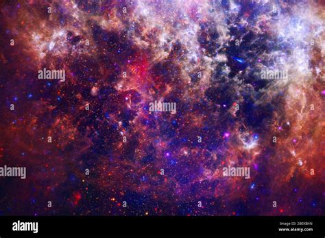 Nebulas Galaxies And Stars In Beautiful Composition Awesome Print For