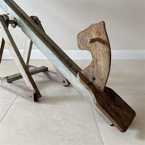 Folk Art Wood See Saw For Sale At 1stdibs