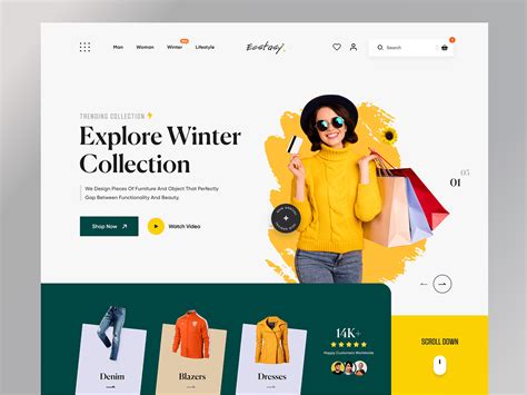 Fashion Landing Page On Behance