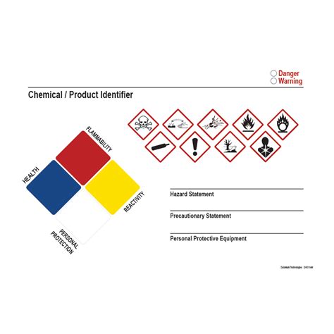 Ghs Secondary Label Horizontal