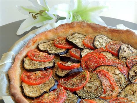 Tarte à laubergine et à la tomate Tarte Alimentation Recettes de