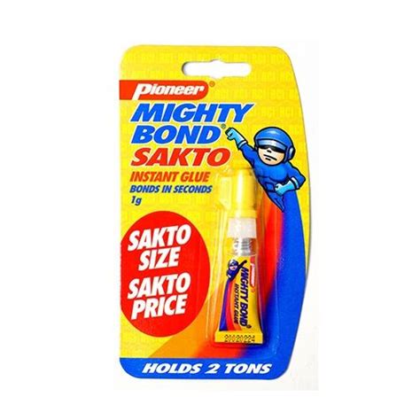 1g Pioneer Mighty Bond Sakto Super Glue Instant Adhesive 1g Tube