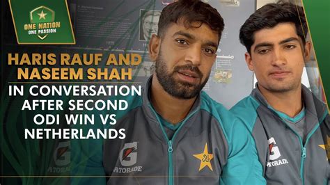 Pakistan Pacers Haris Rauf And Naseem Shah In Conversation After