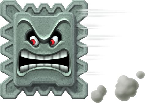 File:Horizontal Thwomp.png - Super Mario Wiki, the Mario encyclopedia