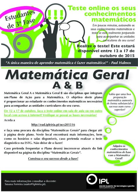 PDF A única maneira de aprender matemática é fazer matemática