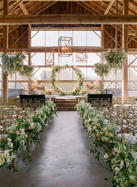 Top Rustic Indoor Wedding Arches And Aisle Ideas For Ceremony