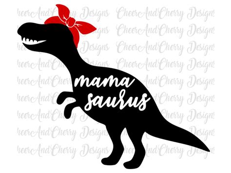 Mama And Baby Dinosaur Svg 156 SVG Design FIle