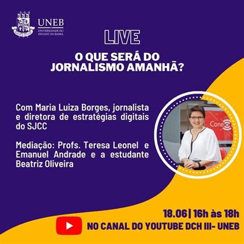 Live promovida pelo DCH Campus III da Uneb em Juazeiro debaterá futuro