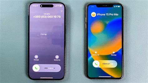 IPhone 15 Pro Max Vs IPhone XS Max Outgoing Incoming Calls IOS 17 Vs