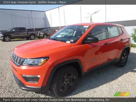 Spitfire Orange 2019 Jeep Compass Sport Black Interior Vehicle Archive