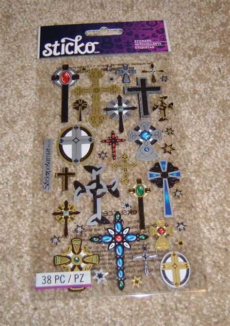 Ek Success Sticko Sticker Sheet Crosses