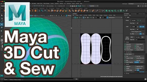 UV Mapping Fast With 3D Cut And Sew UV Tool In Maya Tutorial Quick