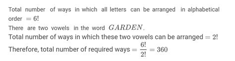 How Many Ways Are There To Arrange The Letters In The Word GARDEN With