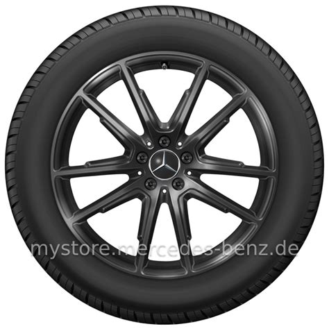 Mercedes Benz Original Winter Komplettrad Doppelspeichen Schwarz