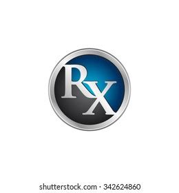 Rx Initial Circle Logo Blue Stock Vector (Royalty Free) 342624860 | Shutterstock