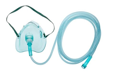 Amsino Amsure Oxygen Masks With Star Shaped Lumen Oxygen Tubing As74010