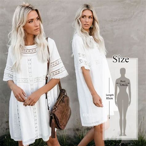 Robe Plage Couvrir Coton Blanc Sarong Bikini Maillot De Bain Femme Q Q Blanc Cdiscount