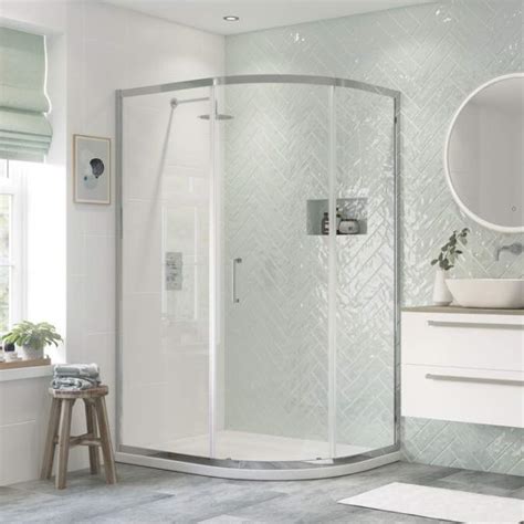 Relax 1000 X 800mm One Door Offset Quadrant Shower Enclosure