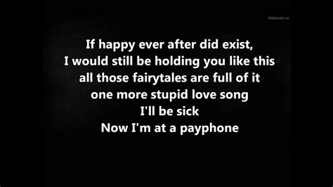 Payphone Clean Lyrics Maroon 5 Hd Youtube