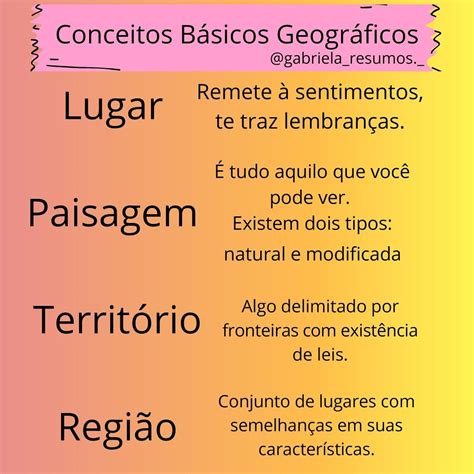 Os Principais Conceitos Da Geografia Image To U