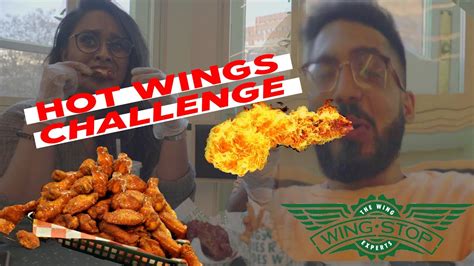 Wingstop Uk Hot Wings Challenge Mukbang Ft Rakshhh Youtube