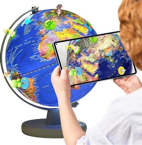 Educational World Globe For Kids Wildfun Interactive Ar World Globe