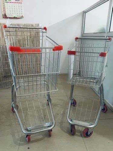 Super Market Four Wheel Shopping Trolleys And Baskets For Supermarket