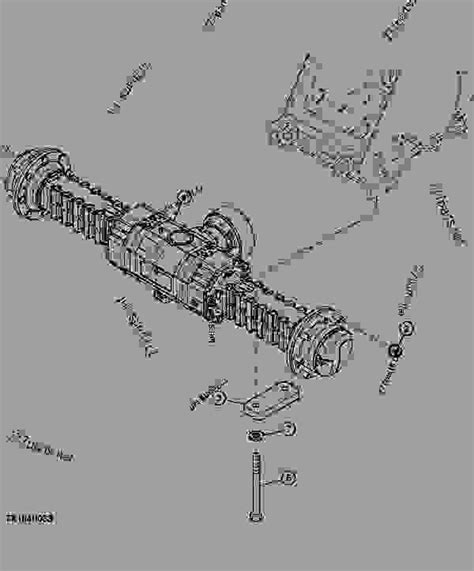 Front Axle And Mounting Loader Four Wheel Drive John Deere J