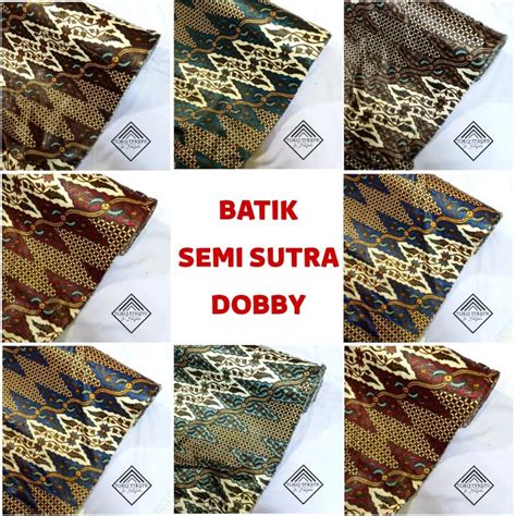 Jual Kain Batik Semi Sutra Dobby New Batik Dobby Semi Sutra Batik