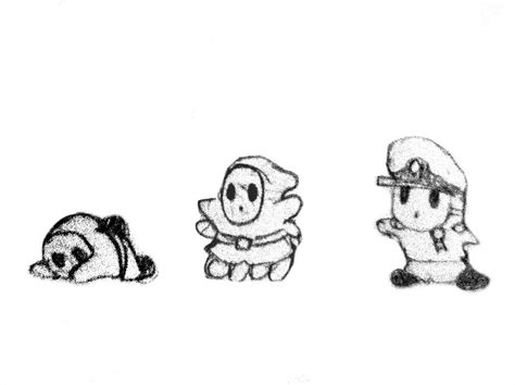 Shy Guys Doodle By Zaffre Nebula On Deviantart