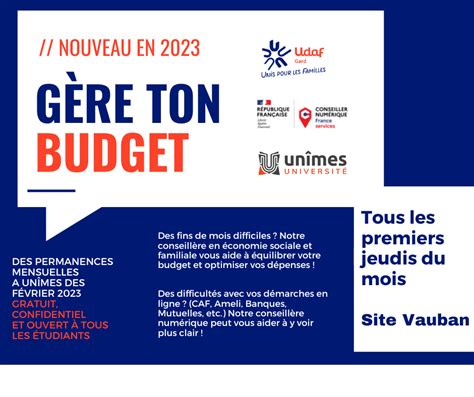 G Re Ton Budget Une Action En Partenariat Avec L Universit De