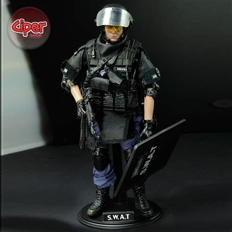 Mô hình Figure Lính Đặc Nhiệm Swat 1 6 Shield Player NX03