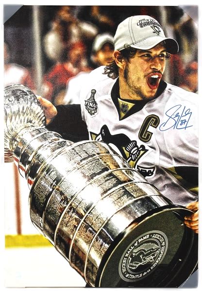 Lot Detail Sidney Crosby Signed Incredible Stanley Cup Victory