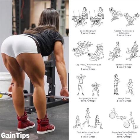 Lista Foto Rutina De Piernas Y Gl Teos Gym Mujeres Alta