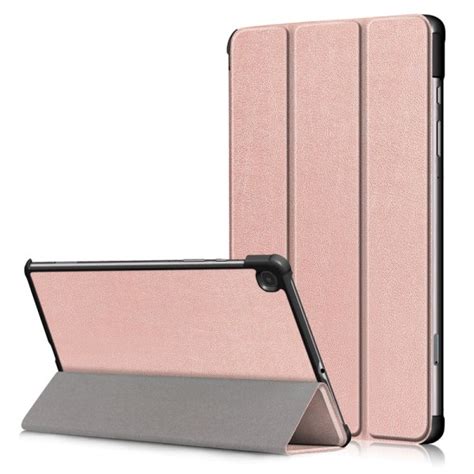 Tri fold Fodral för Samsung Galaxy Tab S6 Lite Rosa Rosa Pink 200