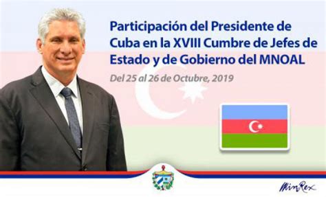 Encabeza Presidente De Cuba Delegación A La Xviii Cumbre De Jefes De