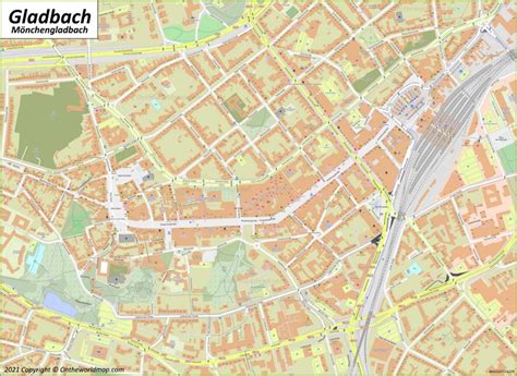 Mönchengladbach Map | Germany | Detailed Maps of Mönchengladbach