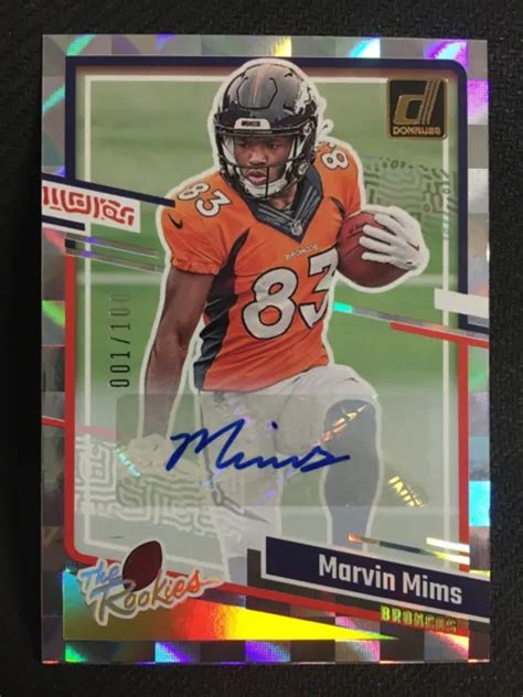 Panini Donruss Marvin Mims The Rookies Auto Radiocontrol