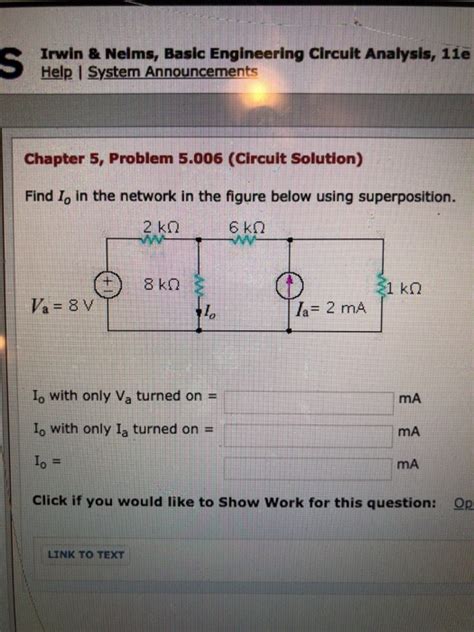 Solved Irwin Nelms Basic Engineering Circuit Analysis Chegg