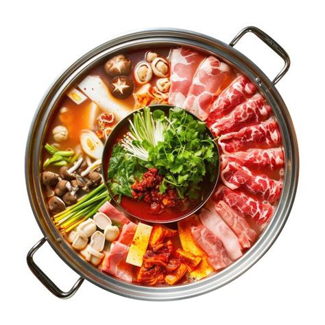 Premium Photo Asian Cuisine Concept Hot Pot White Background