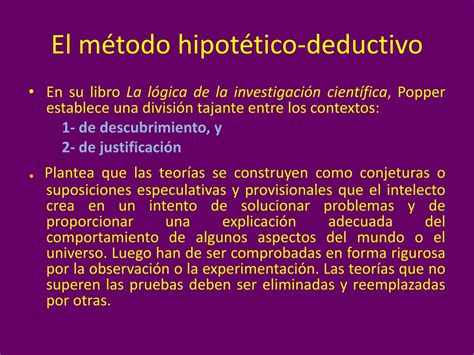 Ppt Metodo Hipot Tico Deductivo Powerpoint Presentation Free